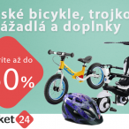 Jesenný výpredaj bicyklov, trojkoliek, odrážadiel a doplnkov so zľavami až do 60% na Market24