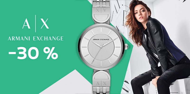 Zľavy 30% na kolekciu dámskych hodiniek značky Armani