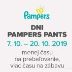 Dni Pampers Pants - zľavy -30 % + darček