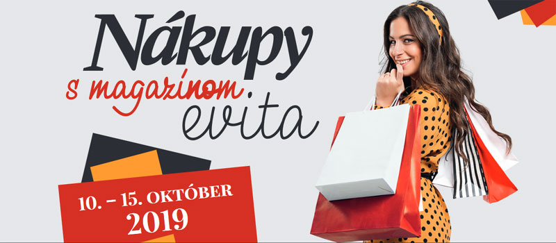 Nákupy s magazínom Evita 10. - 15. október 2019