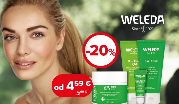 Zľava 20 % na Weleda Skin food do konca októbra