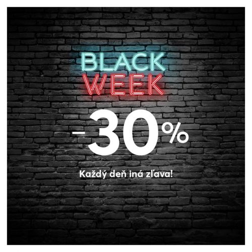 BLACK WEEK na eobuv.sk, každý deň nová zľava