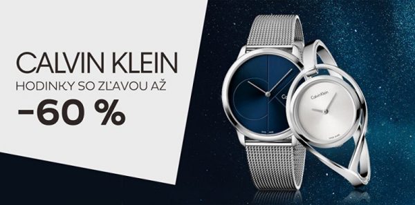 Hodinky Calvin Klein so zľavou až -60%