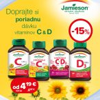 Jamieson Vitamíny C a D -15 %.