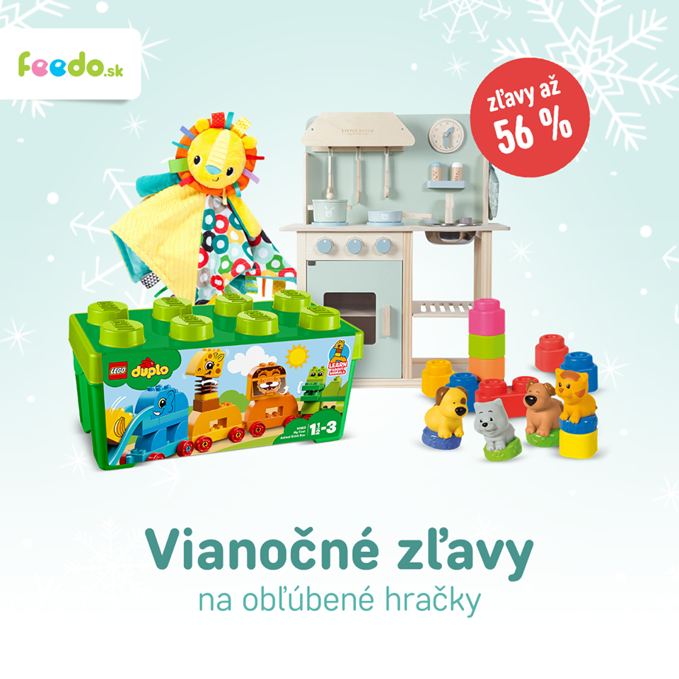 Feedo® vianočné zľavy na obľúbené hračky až 56%