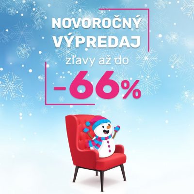 Novoročný výpredaj nábytku a bytových doplnkov na Temponábytok.sk