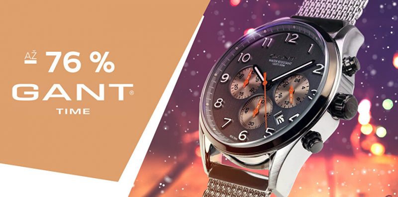 Obľúbené hodinky Gant so zľavou až 76% na Vivantis.sk