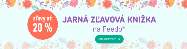 Jarná zľavová knižka na feedo.sk, zľavy až 20%