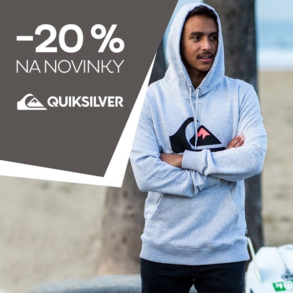 Novinky Quiksilver so zľavou 20 %