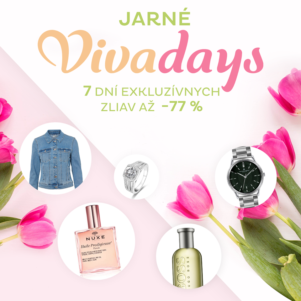 Zľavy až 77 %, 7 dní v týždni, jarné Vivadays štartujú