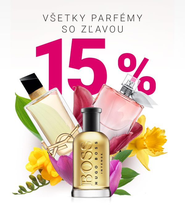 Všetky parfémy so zľavou 15 % na NOTINO.sk