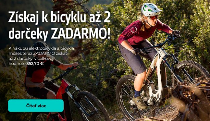 Až 2 darčeky k nákupu nového bicykla alebo elektrobicykla!