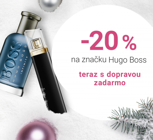 20% zľava na značku Hugo Boss na NOTINO.sk a doprava zadarmo