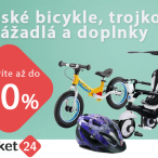 Výpredaj bicyklov, trojkoliek, odrážadiel a doplnkov so zľavami až do 60% na Market24