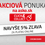 Asko-nábytok Click & Collect – Klikni a vyzdvihni navyše s 5% zľavou za platbu online