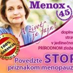 Menox45 menoupauza, zľavový kupón 2€