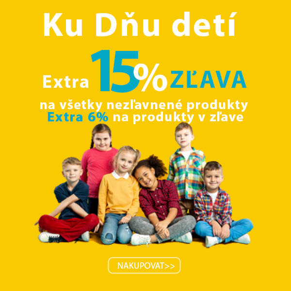Ku Dňu detí Extra zľava 15% na nezľavnený tovar