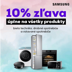 10% zľava na všetky modely Samsung biela technika