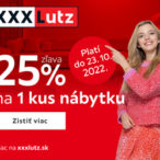 XXXLutz Zľava 25 % na nábytok