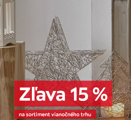 Zľava 15 % na sortiment vianočného trhu na XXXLutz.sk