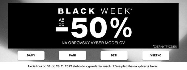 DEICHMANN BLACK WEEK – až 50 % na obrovský výber modelov