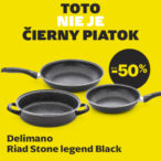 Vysoko odolný riad Stone Legend Black v zľave až do 50%