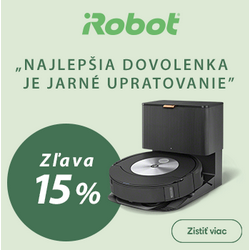 -15% zľava na robotické vysávače iRobot