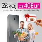 Získaj až 40€ na potraviny za nákup vybranej chladničky